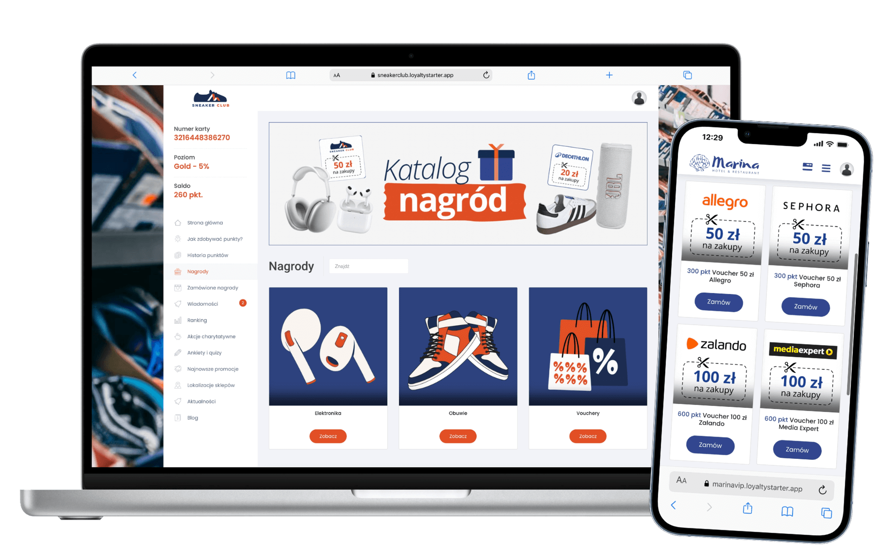 katalog nagród w programie lojalnościowym