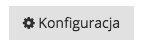 Grafika przedstawiająca szary przycisk z ikoną zębatki i słowem "Konfiguracja" w aplikacji Loyalty Starter.