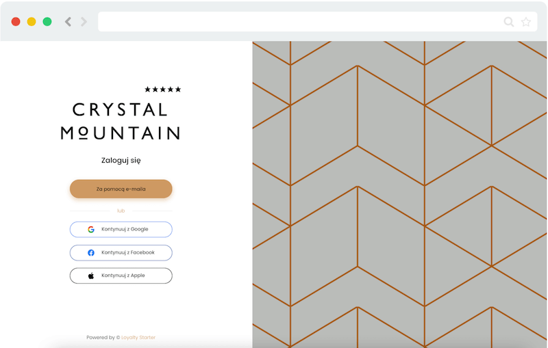 Crystal mountain zrzut ekranu