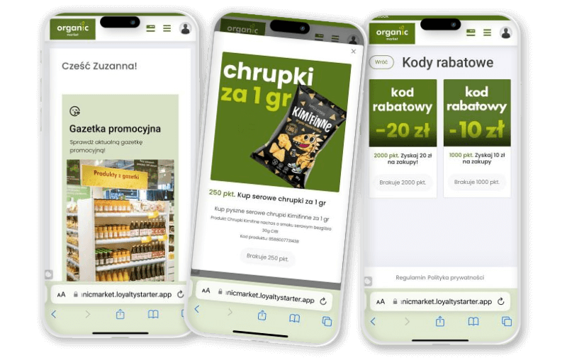 Organic Market program lojalnościowy