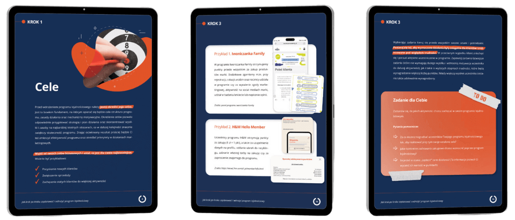 Zawartość Ebook - Jak krok po kroku zaplanować i wdrożyć program lojalnościowy