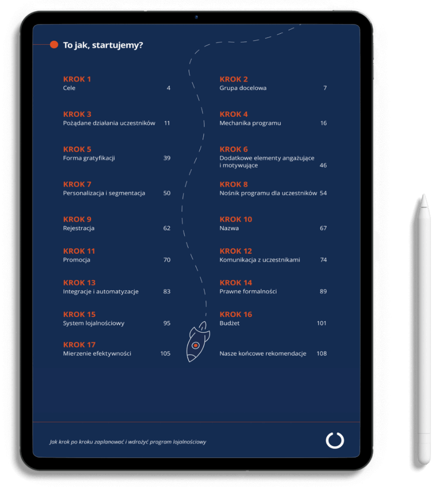 Spis treści - Jak krok po kroku zaplanować i wdrożyć program lojalnościowy