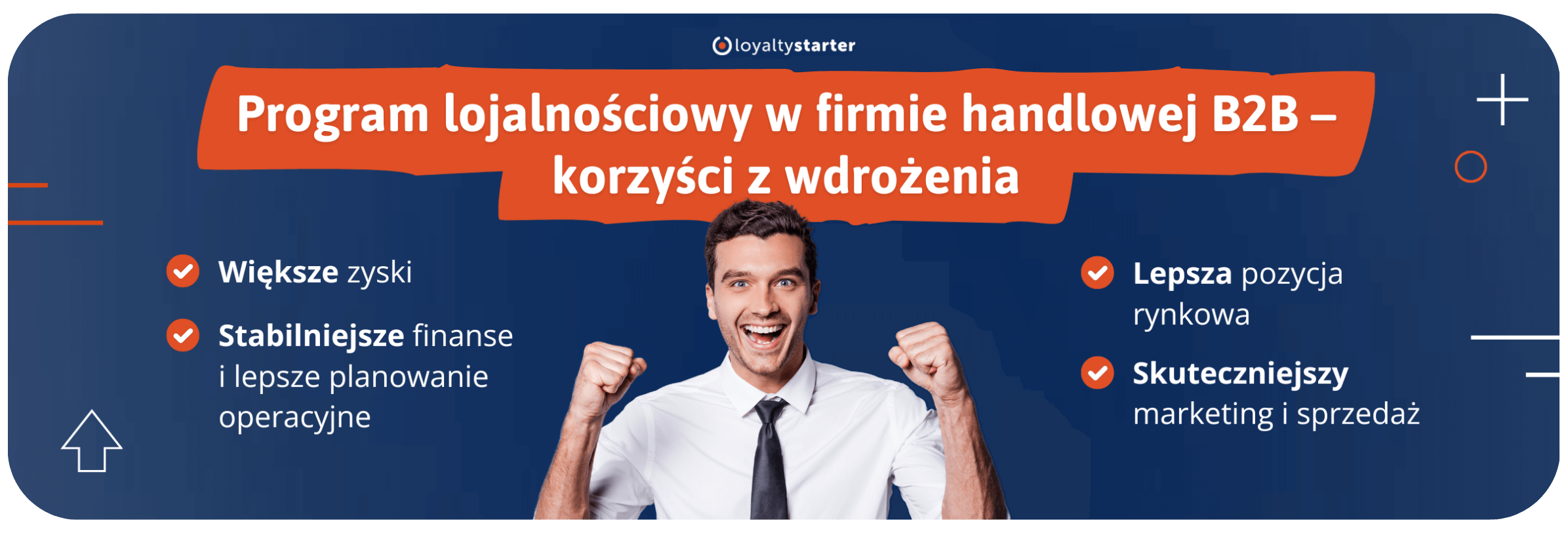 Korzyści z programu lojalnościowego B2B w firmie handlowej – infografika