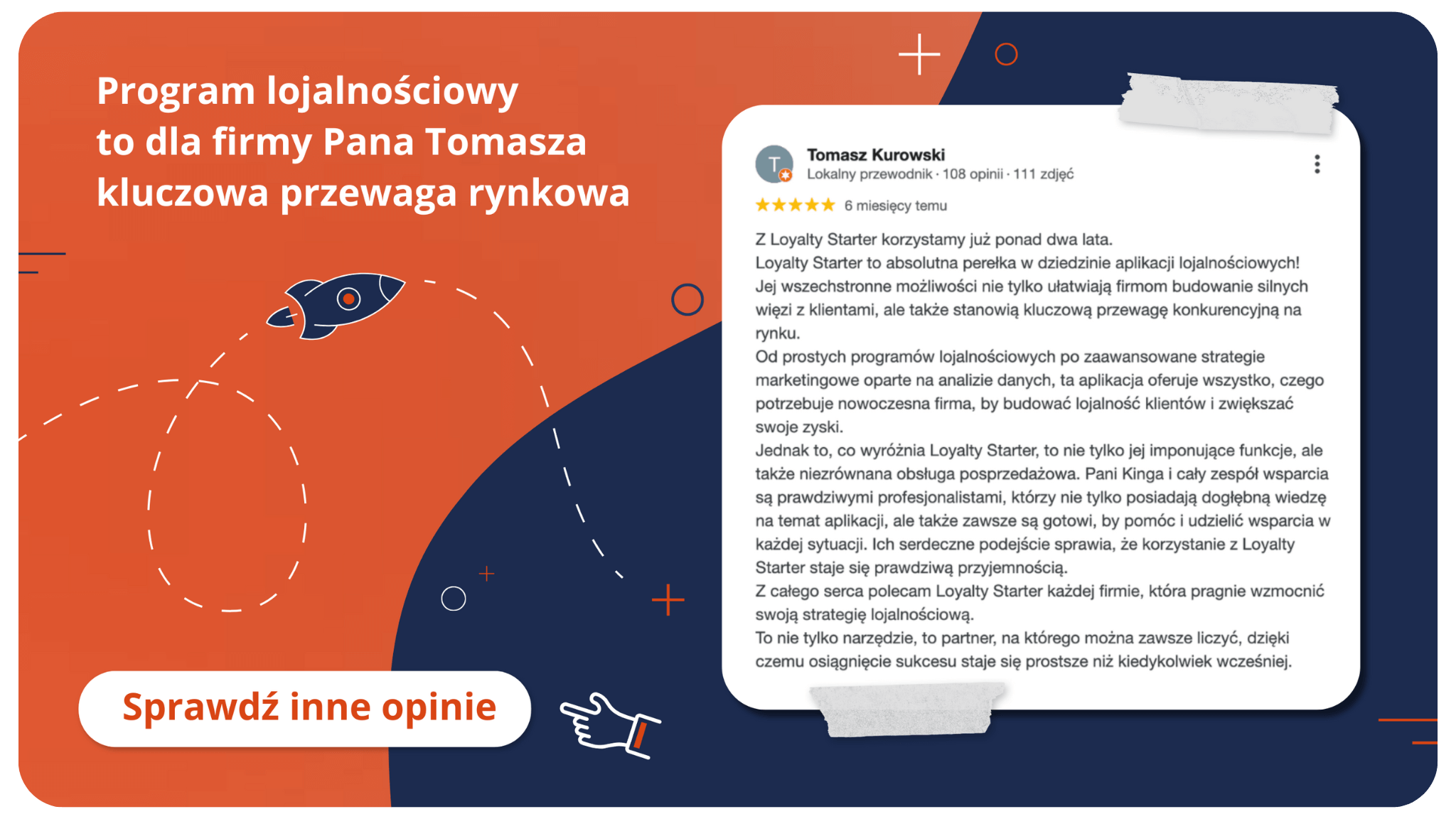 Co daje program lojalnościowy – opinia Pana Tomasza o współpracy z Loyalty Starter