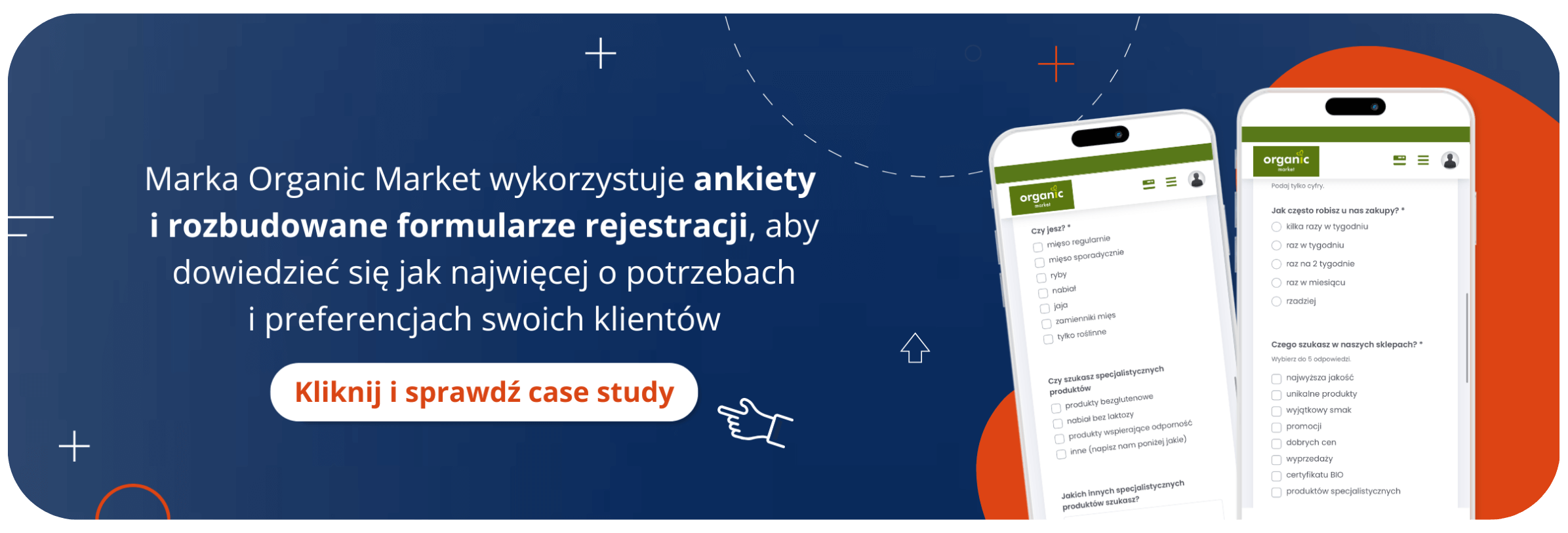 Organic Market zbiera dane dzięki ankietom i rozbudowanym formularzom rejestracji na platformie Loyalty Starter – baner