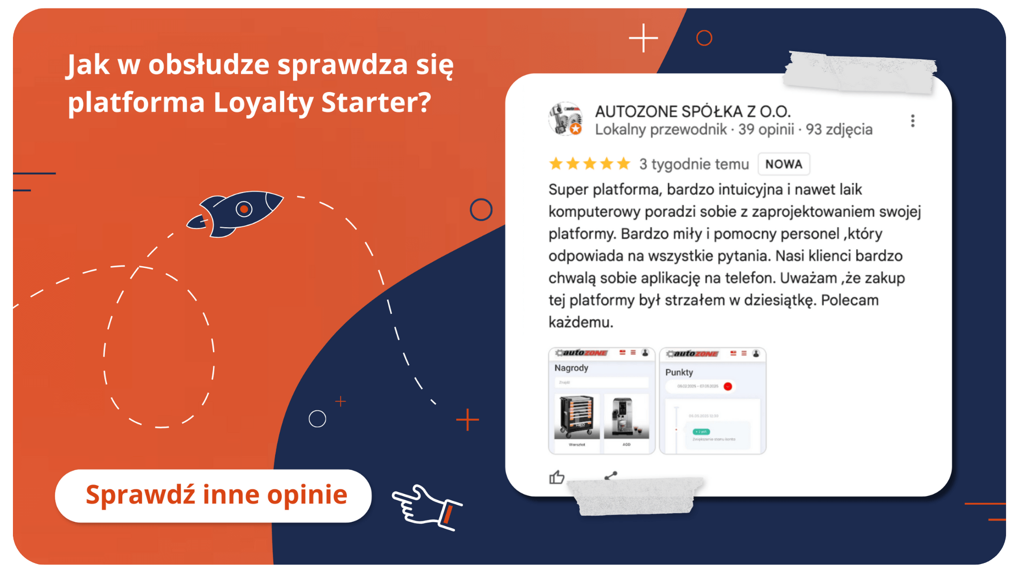 Obsługa programów lojalnościowych na Loyalty Starter opinia baner