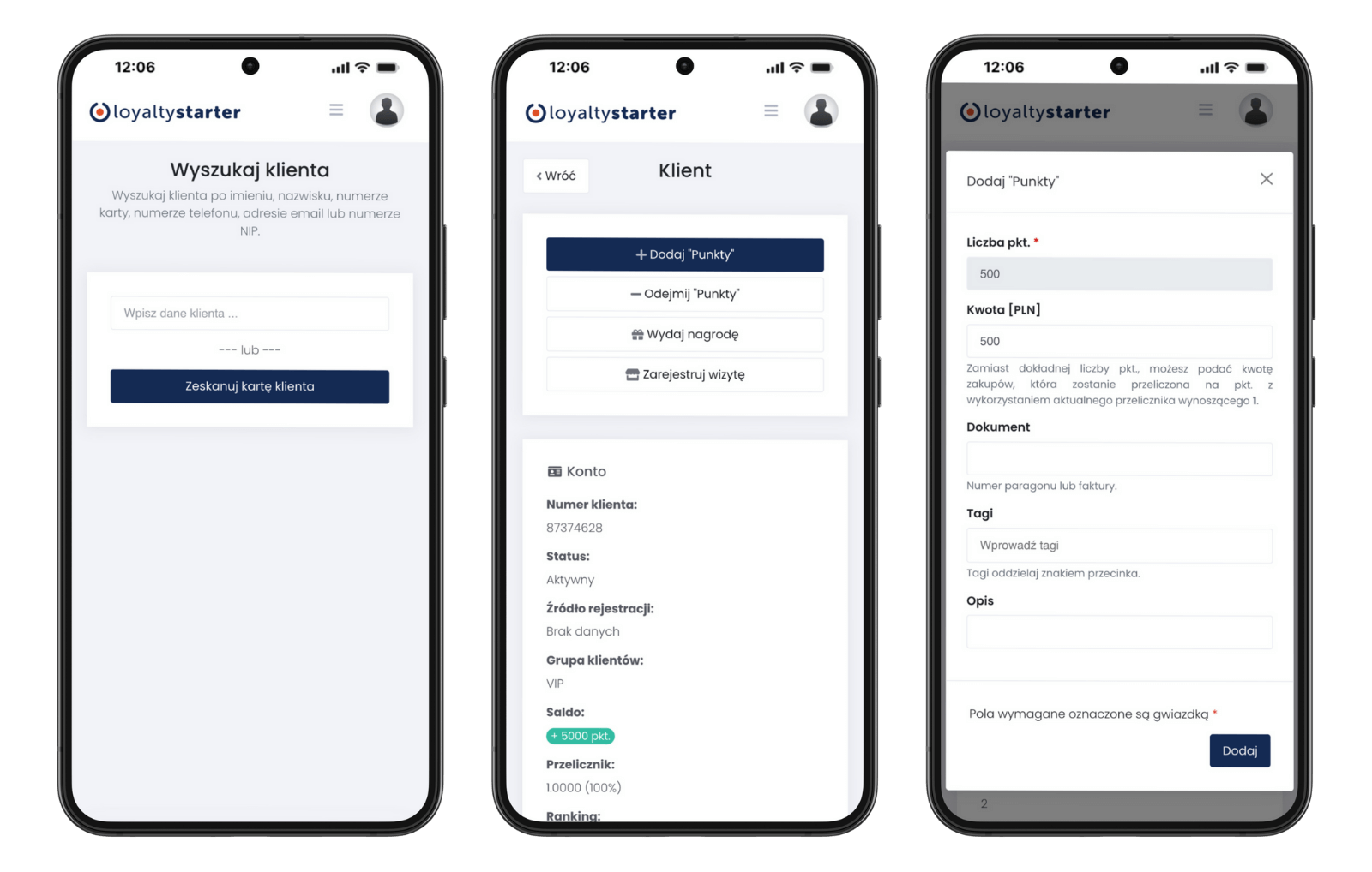 Aplikacja POS Loyalty Starter