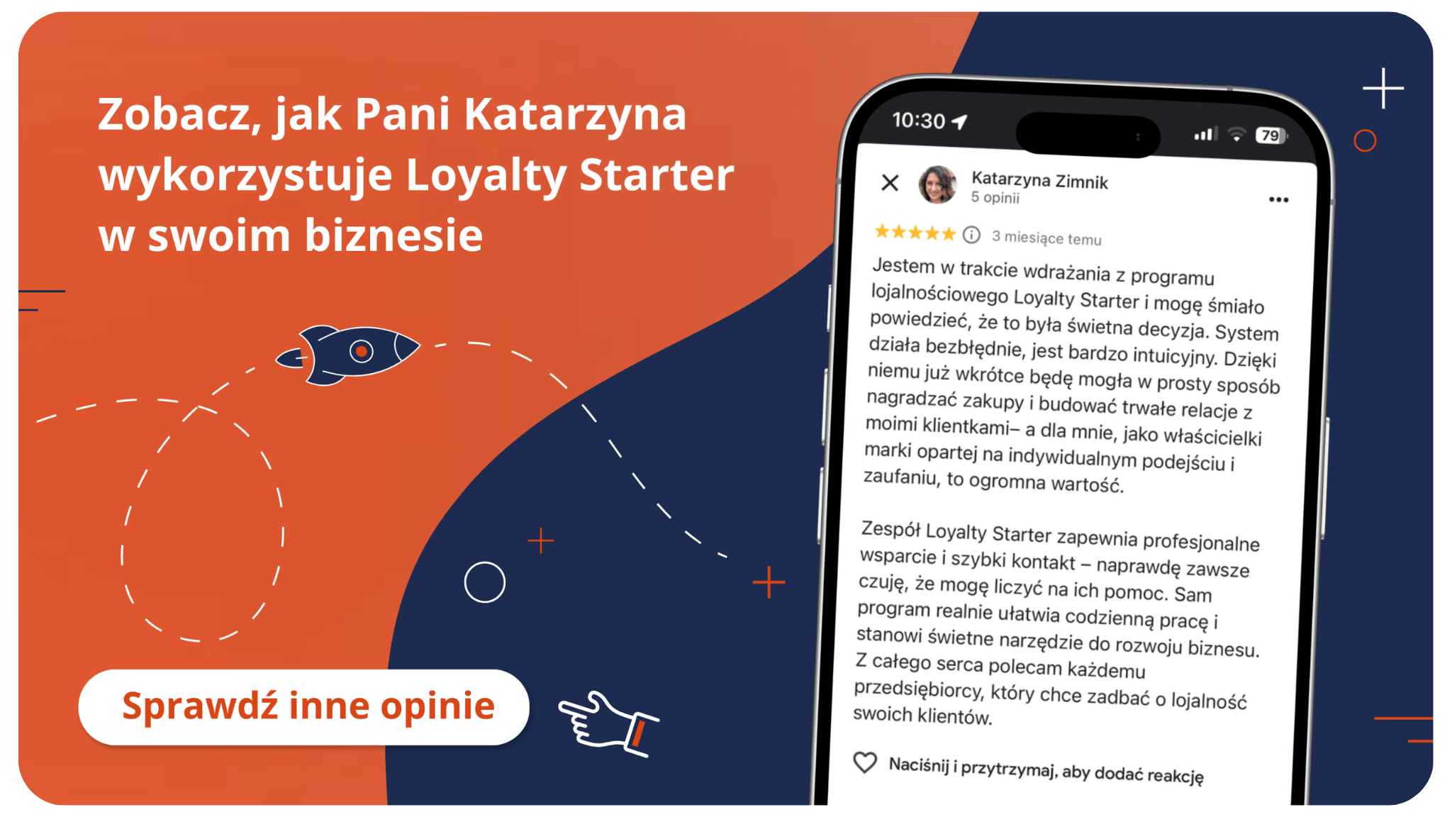 Opinia Pani Katarzyny o współpracy z Loyalty Starter
