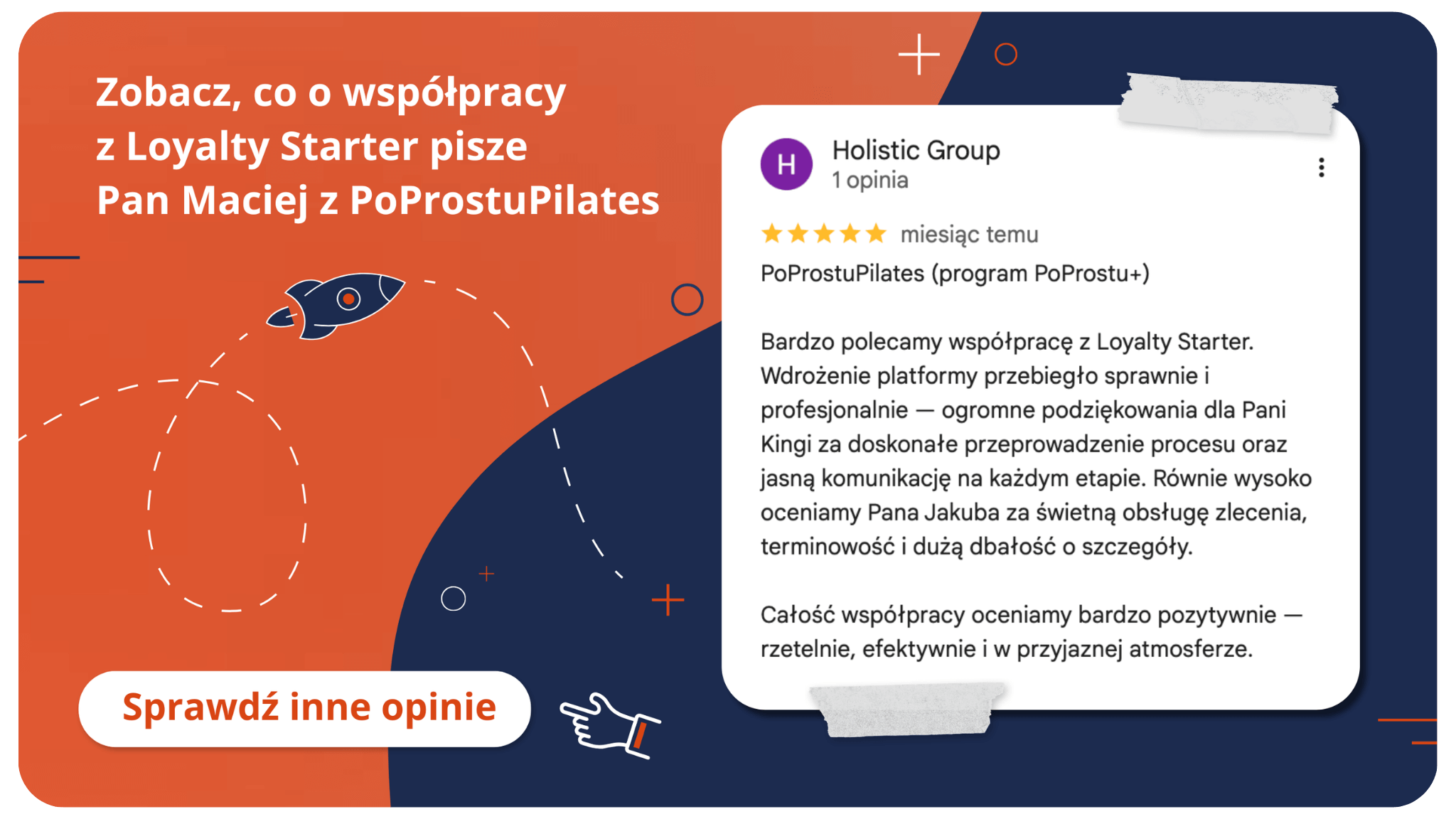 Opinia o współpracy z Loyalty Starter w branży pilates