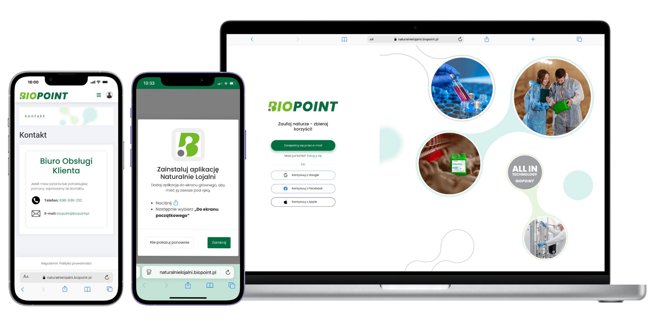 panel uczestnika programu lojalnościowego biopoint