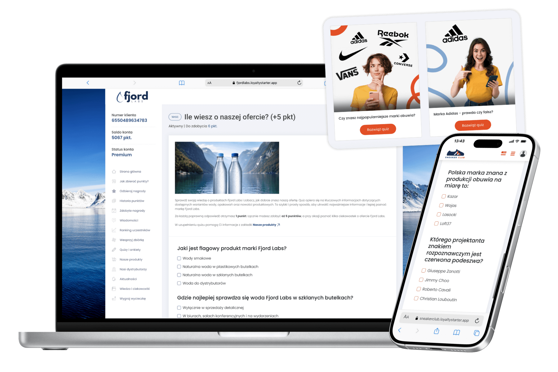 quizy - dane z programu lojalnościowego