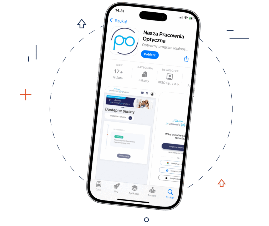 pobieranie aplikacji lojalnościowej ze sklepu App Store lub Google Play