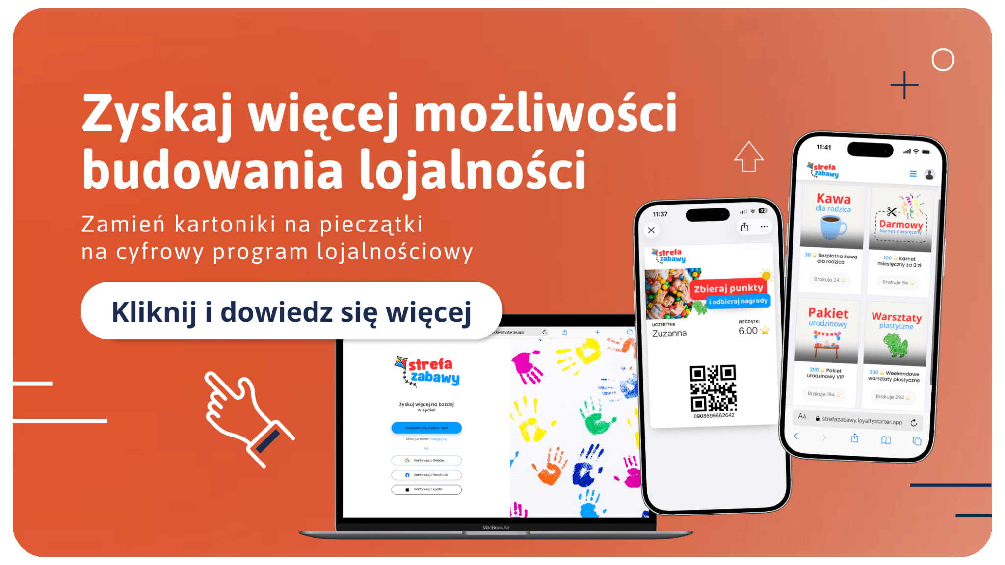 program lojalnościowy w sali zabaw aplikacja
