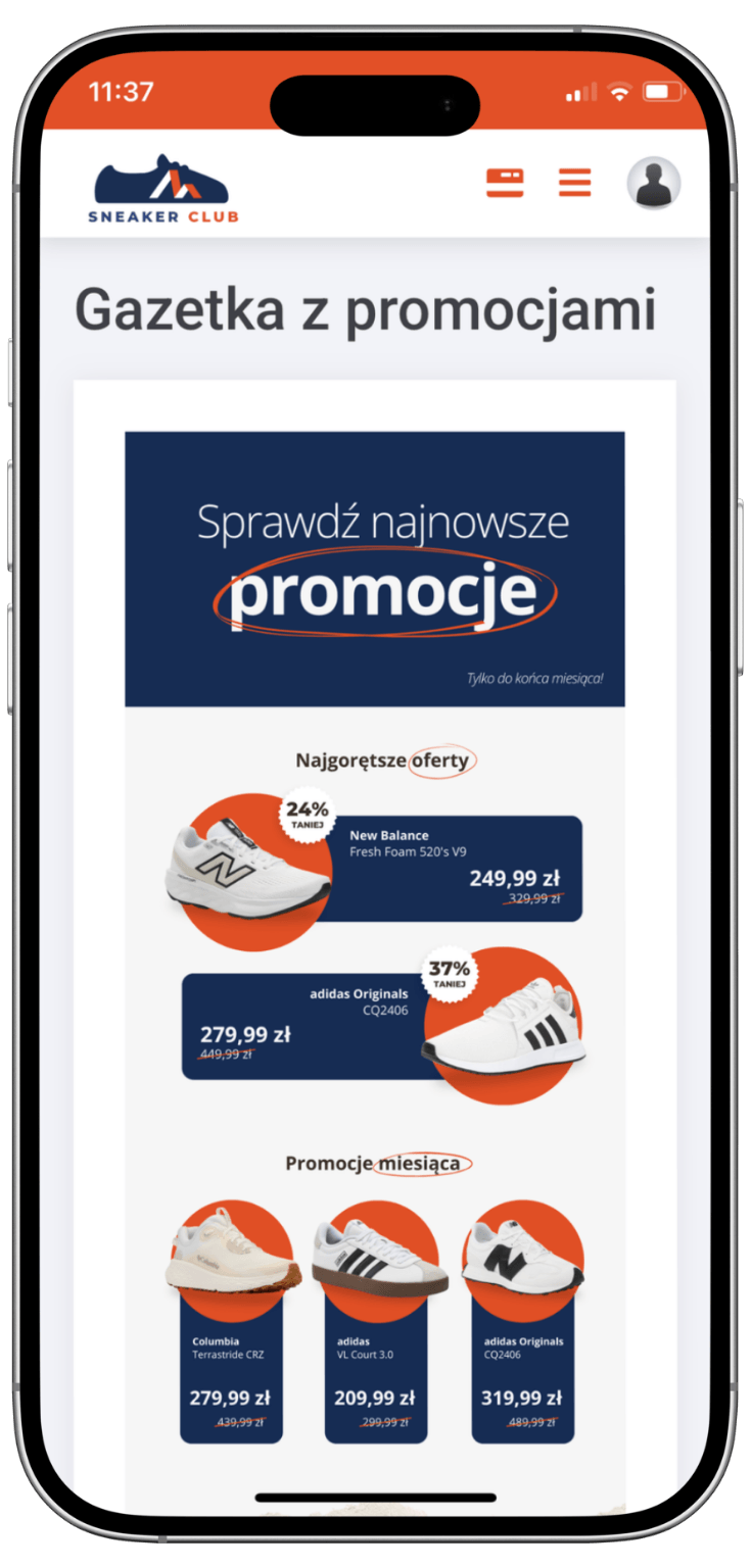promocje w aplikacji lojalnościowej
