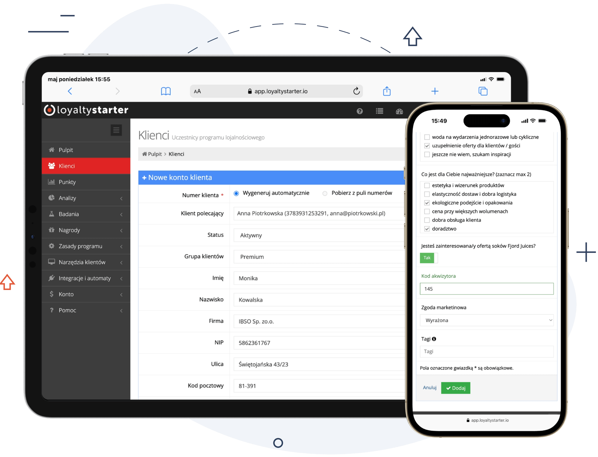 system crm centrum informacji o klientach w programie lojalnościowym