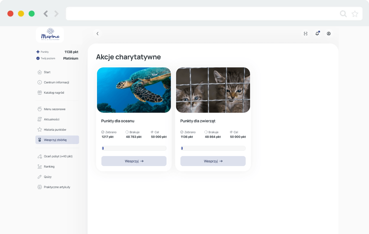 akcje charytatywne w programie lojalnościowym 2