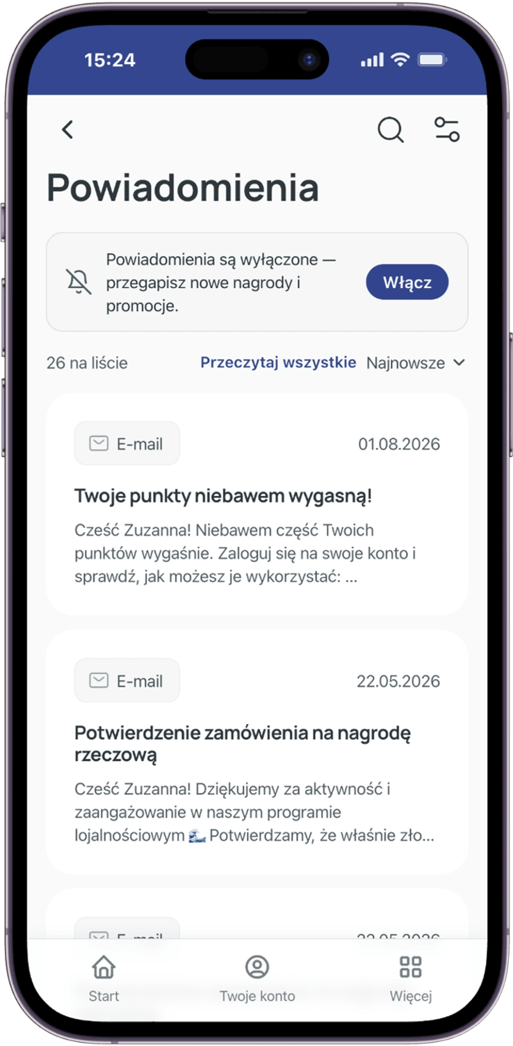 aplikacja lojalnościowa A1