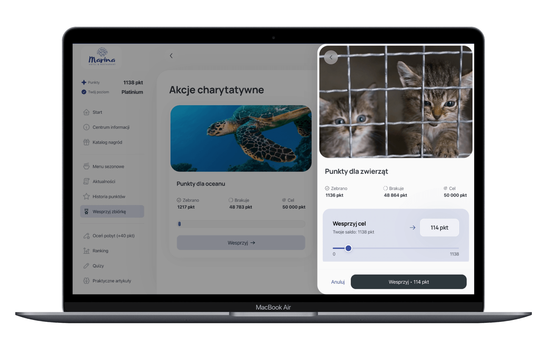 cele grupowe i akcje charytatywne w programie lojalnościowym loyalty starter